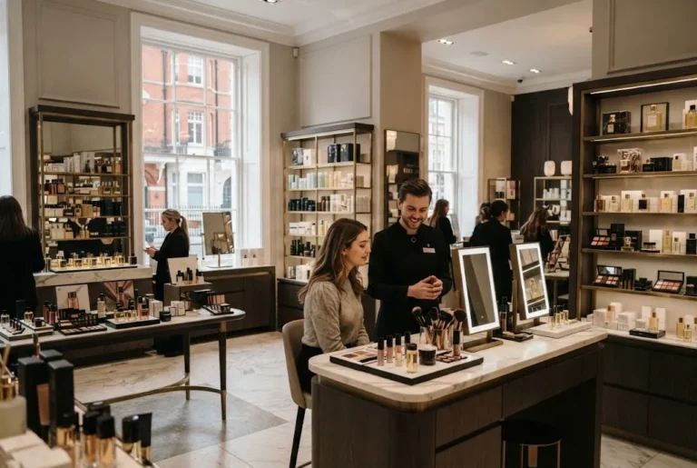 UK beauty industry products including skincare makeup and cosmetics