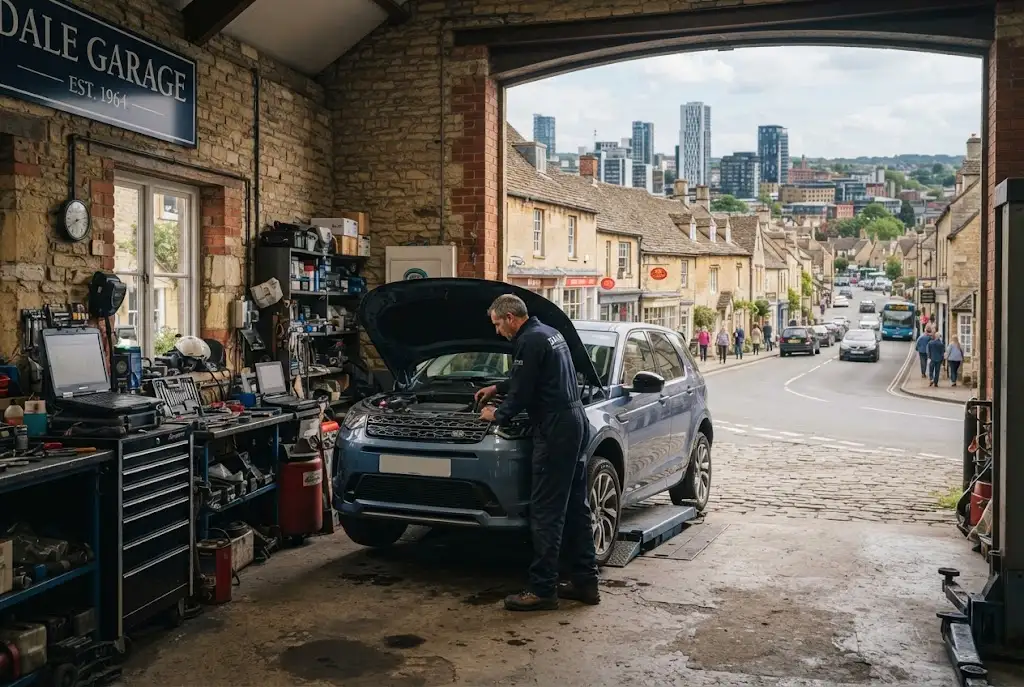 Auto service garage supporting motorists across rural and urban Britain